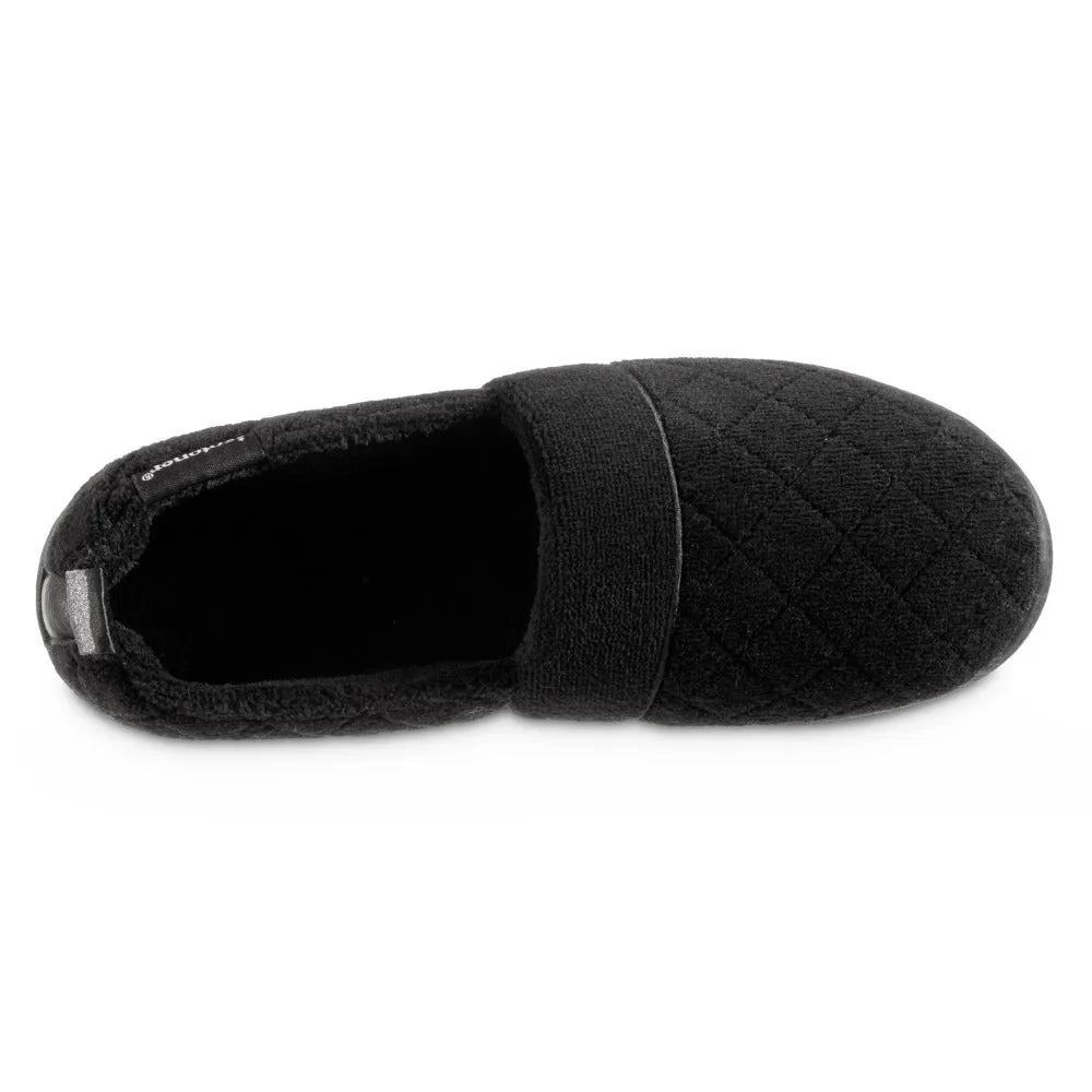 Women's Quilted Microterry Closed Back Slippers